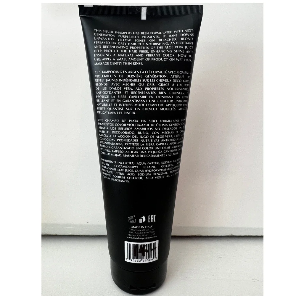 Thrix‎ Colors Silver Shampoo with Aloe Vera Juice 8.45 oz